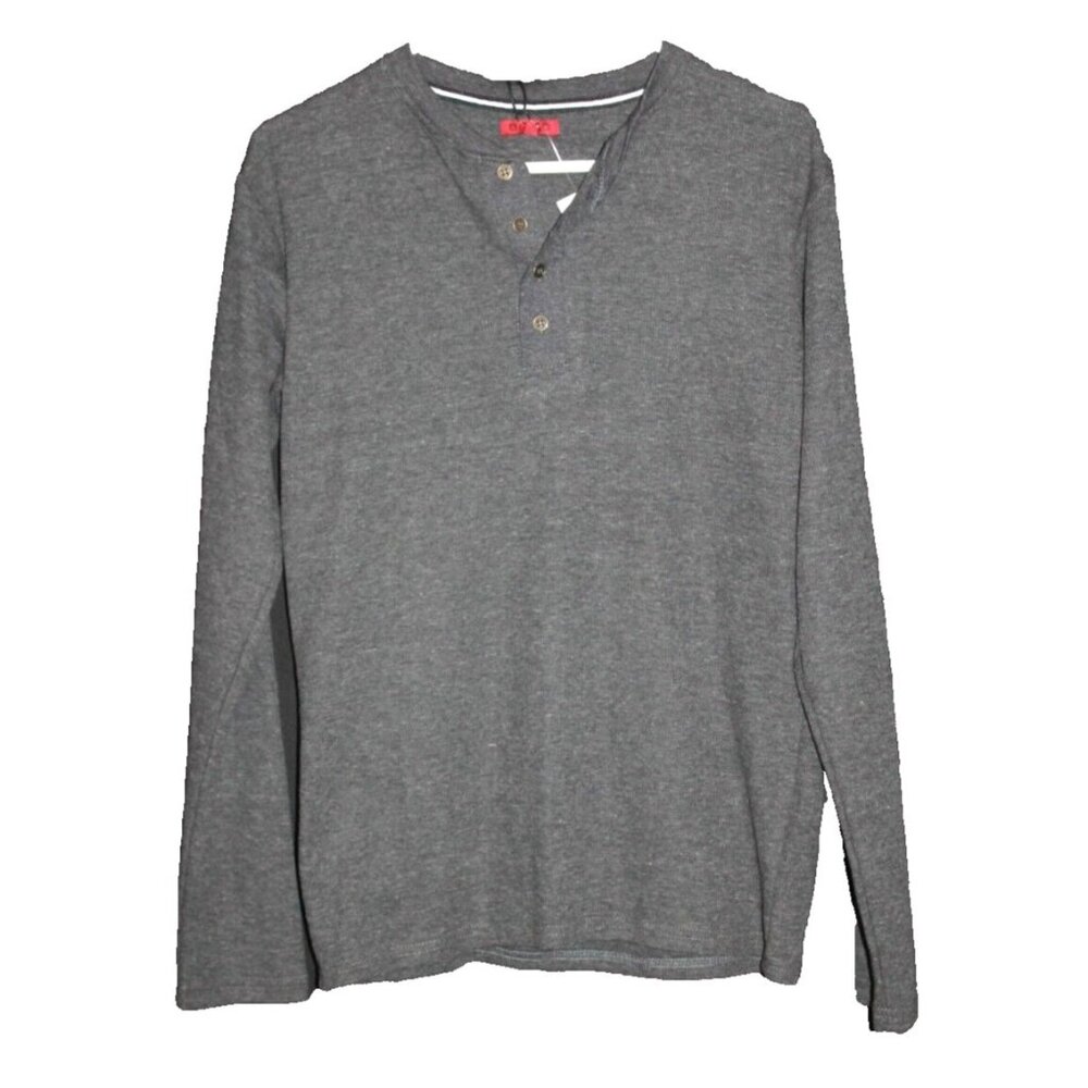 Bizzo Men's Size Small S Charcoal Gray Thermal Long Sleeve Shirt NEW